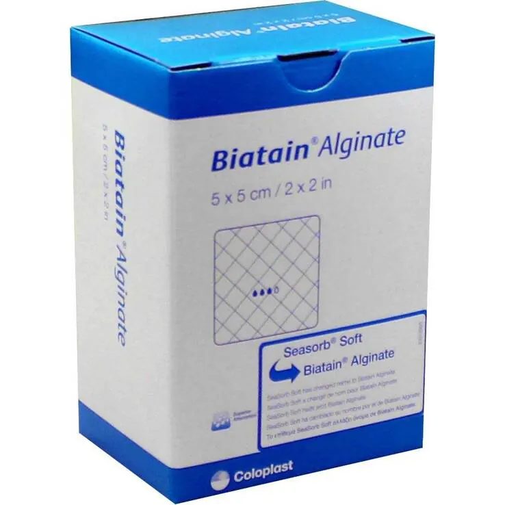 Biatain Alginate Kompressen 5x5 cm, 30 St