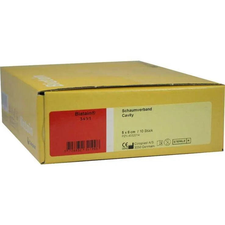Biatain Cavity Verband 5x8 cm, 10 St