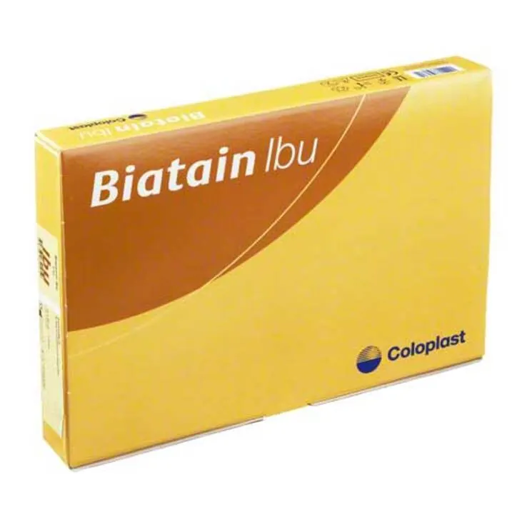 Biatain Ibu Schaumverband 10x20 cm sanft haftend, 5 St