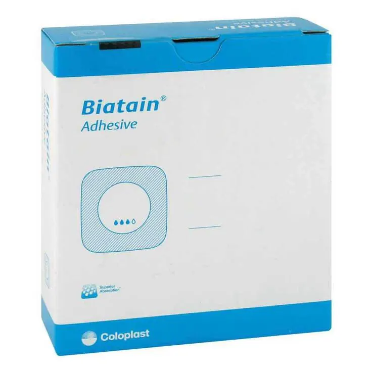 Biatain Schaumverband 18x18 cm selbst haftend, 5 St