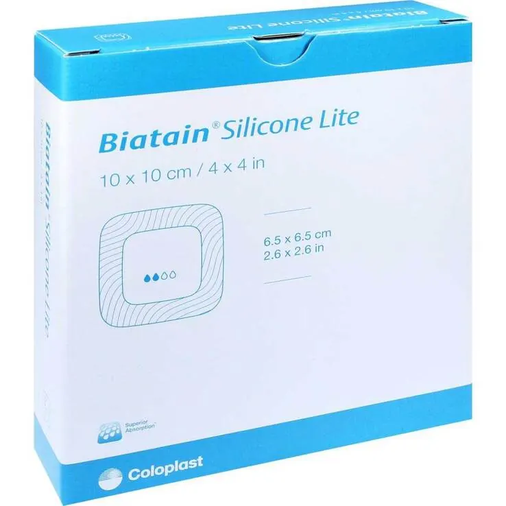 Biatain Silicone Lite Schaumverband 10x10 cm, 10 St