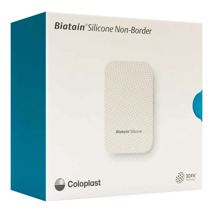 Biatain Silicone Non-Border Schaumverband 10x20 cm, 5 St