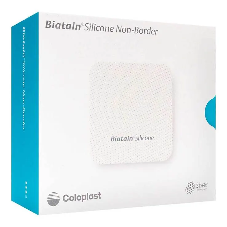 Biatain Silicone Non-Border Schaumverband 15x15 cm, 5 St