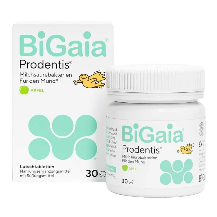 Bigaia Prodentis Apfel Lutschtabletten, 30 St