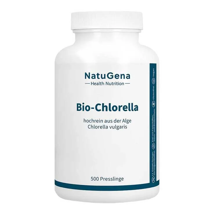 Bio Chlorella aus der Alge Chlorella vulgaris Presslinge, 500 St