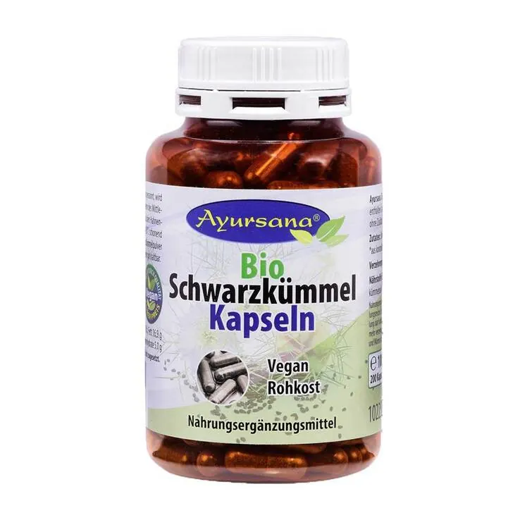 Bio Schwarzkümmel Kapseln vegan, 200 St