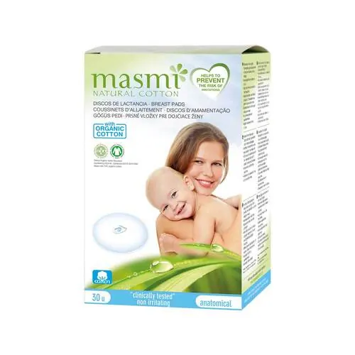 Bio Stilleinlagen mit Bio-Baumwolle Masmi, 30 St