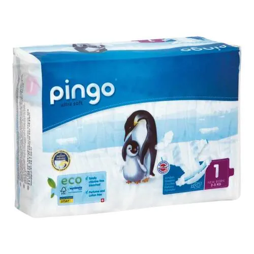 BIO WINDELN newborn 2-5 kg Pinguin PINGO SWISS, 27 St