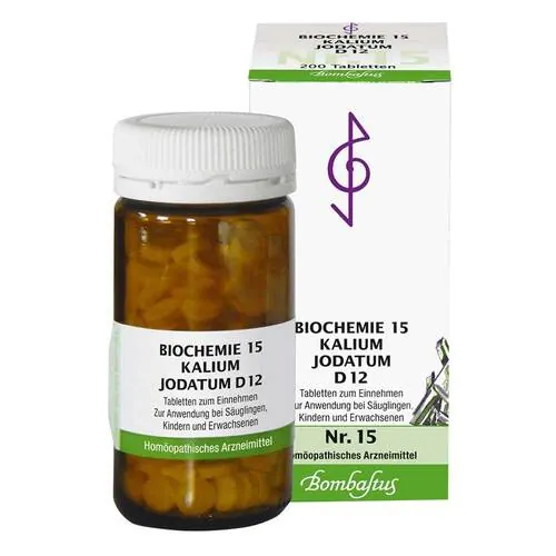 BIOCHEMIE 15 Kalium jodatum D 12 Tabletten, 200 St