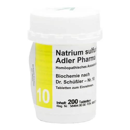 Biochemie Adler 10 Natrium sulfuricum D 6 Tabletten , 200 St