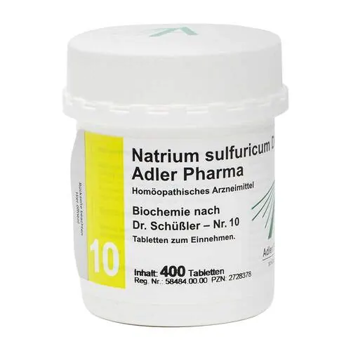 Biochemie Adler 10 Natrium sulfuricum D 6 Tabletten , 400 St