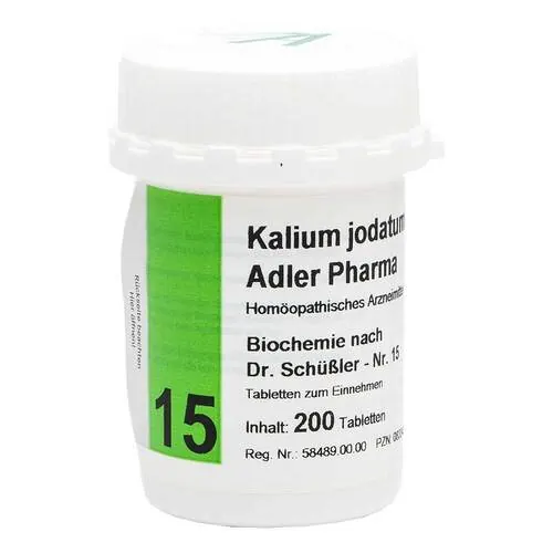 BIOCHEMIE Adler 15 Kalium jodatum D 12 Tabletten, 200 St