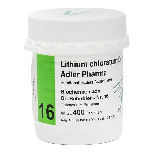 Biochemie Adler 16 Lithium chloratum D 12 Tabletten , 400 St