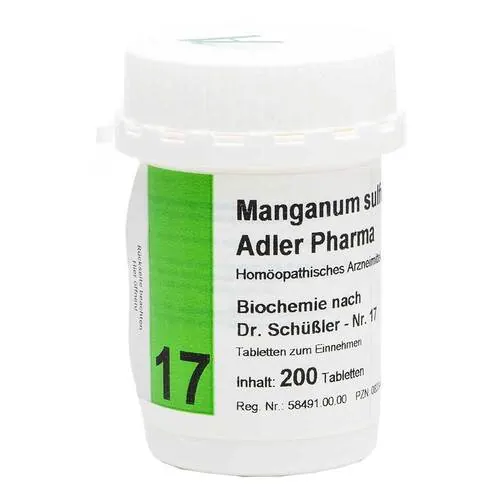 Biochemie Adler 17 Manganum sulfuricum D 12 Tabletten , 200 St