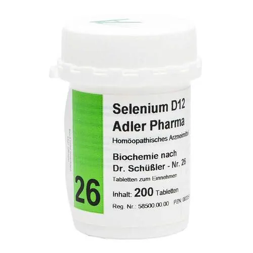 BIOCHEMIE Adler 26 Selenium D 12 Tabletten, 200 St
