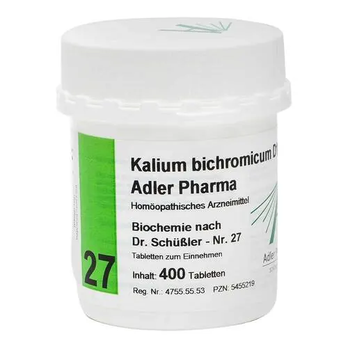 BIOCHEMIE Adler 27 Kalium bichrom D 12 Tabletten, 400 St