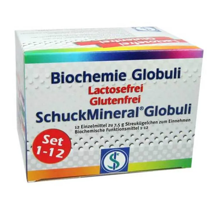Biochemie Globuli Set 1 - 12 Lactose frei, 12X7.5 g