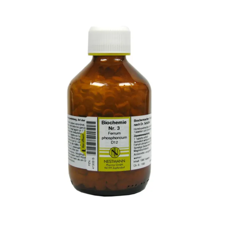Biochemie Nr. 3 Ferrum phosphoricum D12, 1000 St