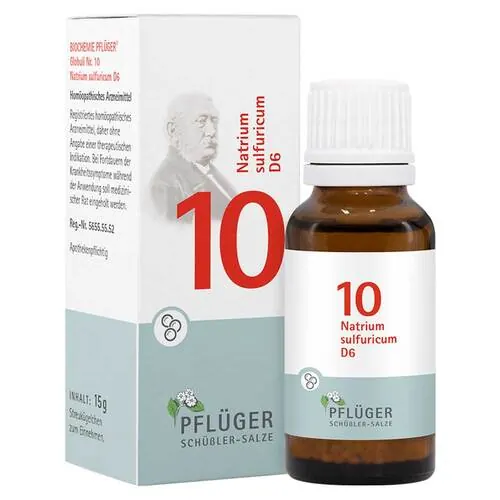Biochemie Pflüger 10 Natrium sulfuricum D 6 Globuli , 15 g