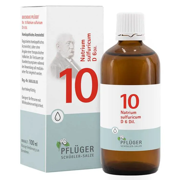 Biochemie Pflüger 10 Natrium sulfuricum D 6 Tropfen, 100 ml