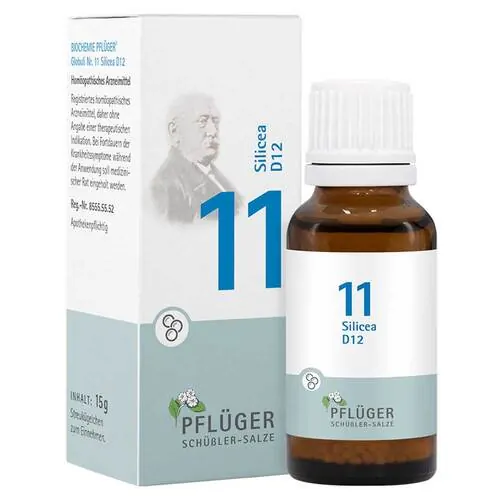 Biochemie Pflüger 11 Silicea D 12 Globuli, 15 g