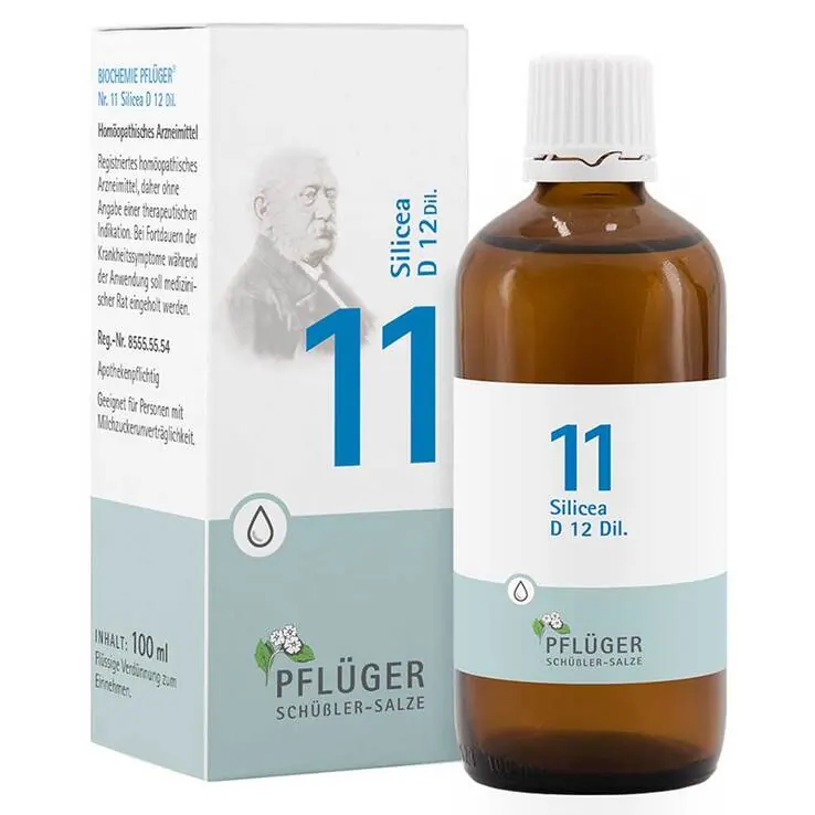 Biochemie Pflüger 11 Silicea D 12 Tropfen, 100 ml