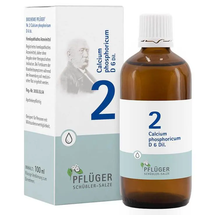 Biochemie Pflüger 2 Calcium phosphoricum D 6 Tropfen, 100 ml