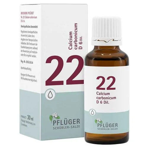 Biochemie Pflüger 22 Calcium carbonicum D 6 Tropf., 30 ml