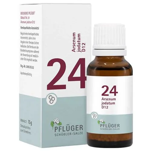 Biochemie Pflüger 24 Arsenum jodatum D 12 Globuli, 15 g