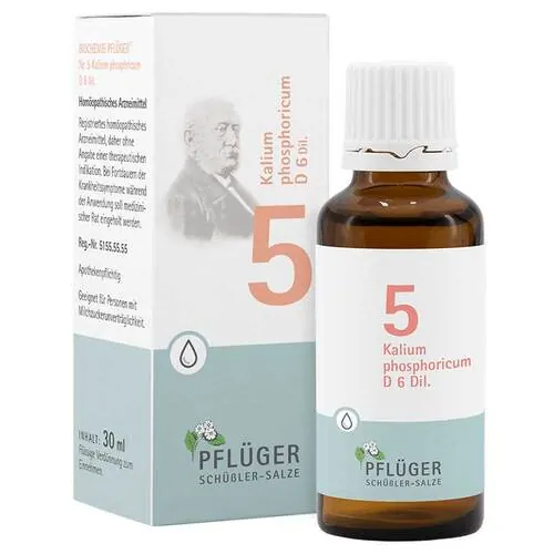 Biochemie Pflüger 5 Kalium phosphoricum D 6 Tropf., 30 ml