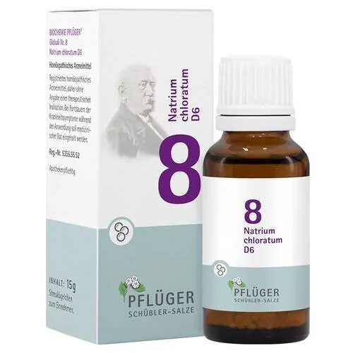 Biochemie Pflüger 8 Natrium chloratum D 6 Globuli, 15 g