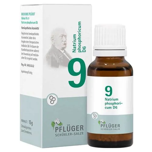 Biochemie Pflüger 9 Natrium phosphoricum D 6 Globuli , 15 g
