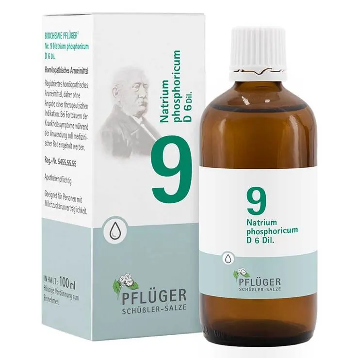 Biochemie Pflüger 9 Natrium phosphoricum D 6 Tropfen, 100 ml