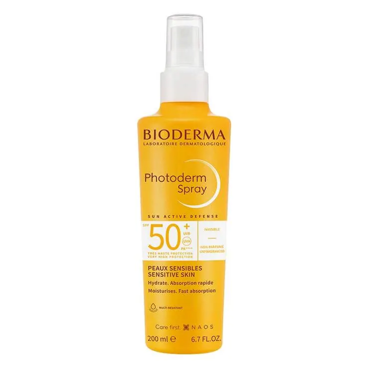 Bioderma Photoderm Spray SPF 50 + für trockene, sonnenempfindliche Haut, 200 ml