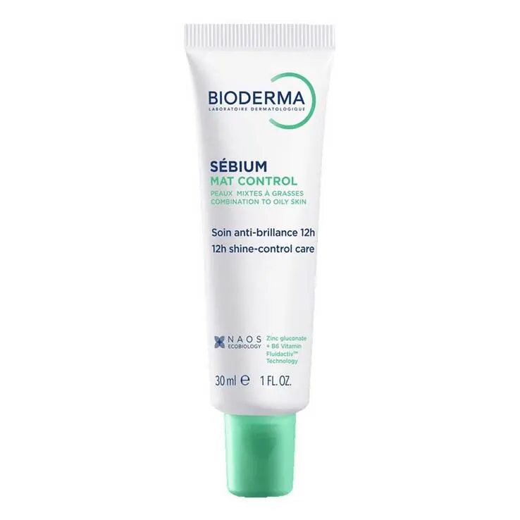 Bioderma Sebium Mat Control 30 ml Tube für Mischhaut und ölige Haut, 1 St