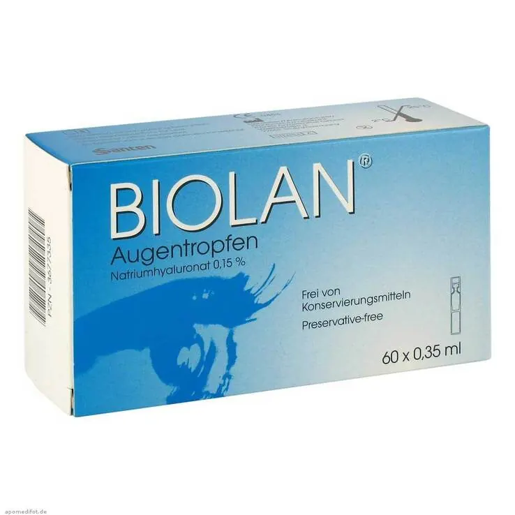 Biolan Augentropfen Einzeldosispipetten, 60X0.35 ml