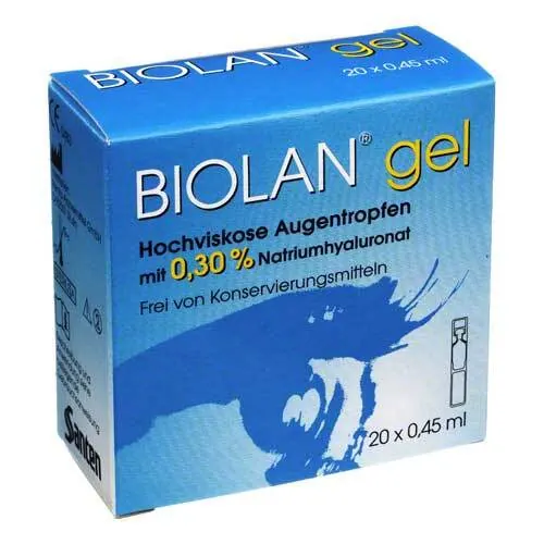Biolan Gel Augentropfen, 20X0.45 ml