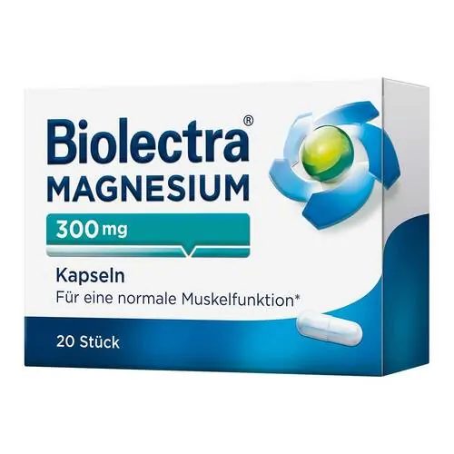 Biolectra Magnesium 300 mg Kapseln, 20 St