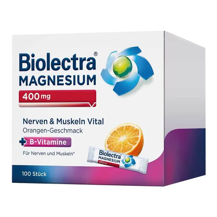 Biolectra Magnesium 400 mg Nerven & Muskeln Vital, 100 St