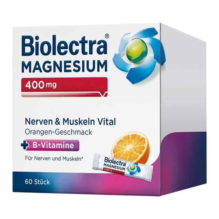Biolectra Magnesium 400 mg Nerven & Muskeln Vital, 60 St