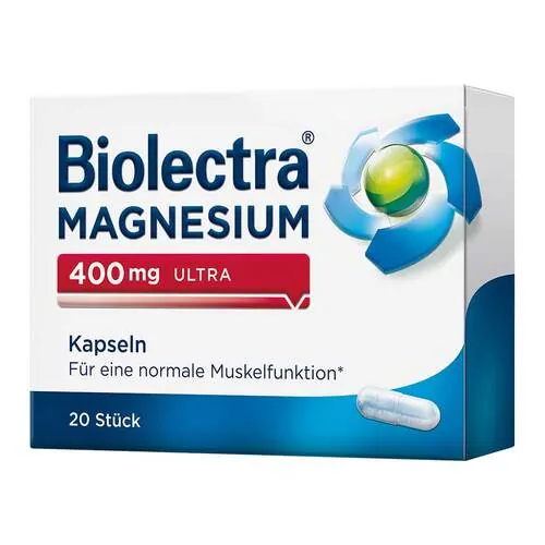 Biolectra Magnesium 400 mg ultra Kapseln, 20 St