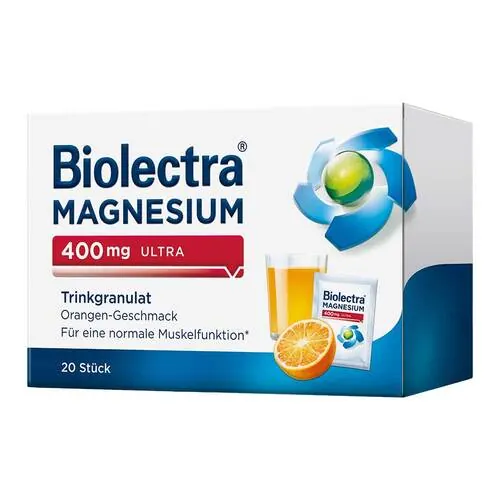 Biolectra Magnesium 400 mg ultra Trinkgranulat Orange, 20 St
