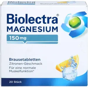 BIOLECTRAMagnesium150mgZitroneBrausetabletten20Stück