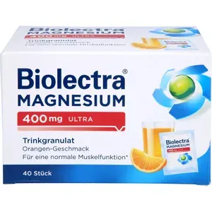 BIOLECTRAMagnesium400mgultraTrinkgran.Orange40Stück