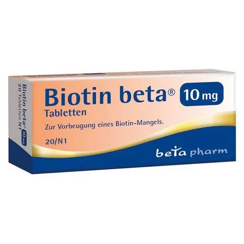 Biotin Beta 10 mg Tabletten, 20 St