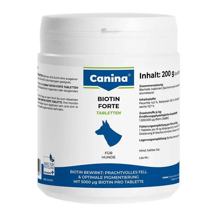 Biotin Forte für Hunde Tabletten, 200 g