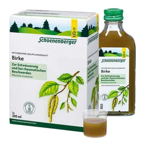 Birkensaft Schoenenberger Heilpflanzensäfte, 3X200 ml