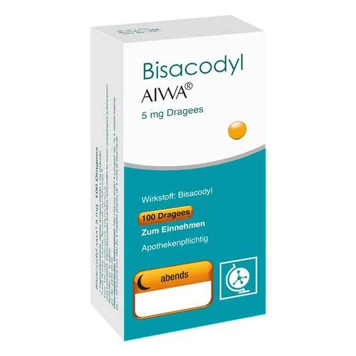 Bisacodyl Aiwa 5 mg Dragees, 100 St