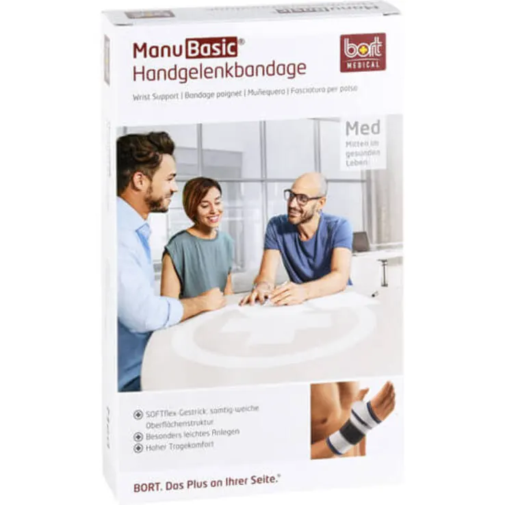 Bort Manubasic Bandage links x-large silber, 1 St
