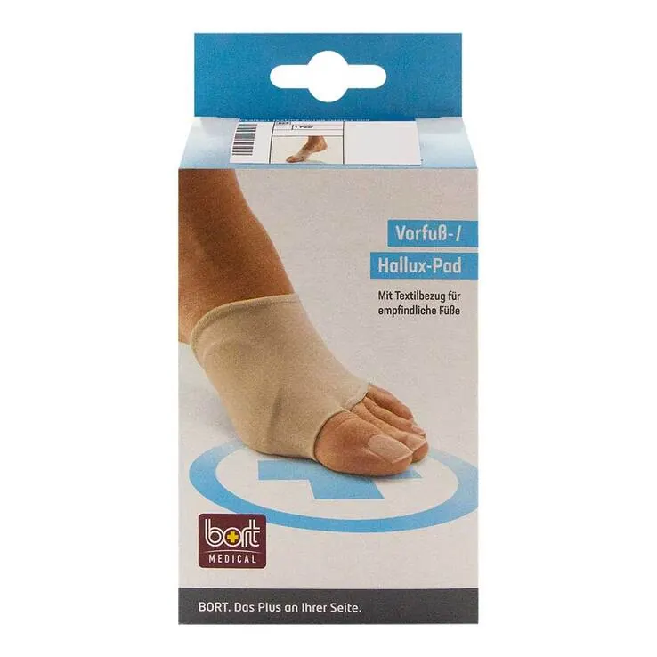 Bort Pedisoft Texline Vorfuß-u.Hallux Pad small, 2 St